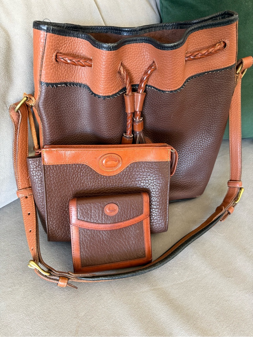 Dooney & Bourke Vintage AWL 3 Piece Matching Set (AS IS PROJECT)